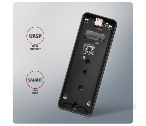 Axagon EEM2-20G USB-C 20Gbps - M.2 NVMe SSD wzmacniana - 1485444 - zdjęcie 2